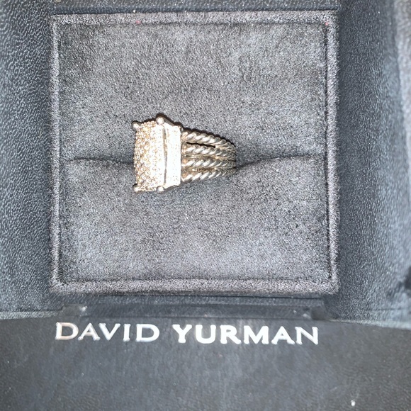 David Yurman Wheaton® Ring Diamonds size 5.75 - Picture 8 of 12
